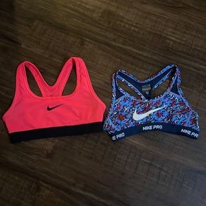 youth small nike sports bra bundle